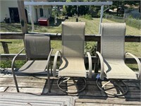 3 Outdoor Deck Chairs