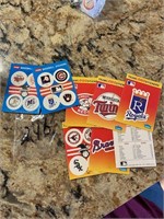Fleer Baseball and Team Logo Sticker cards