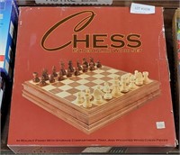 CHESS   15 INCH INLAID WOOD SET