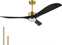 $260 Outdoor Ceiling Fans with Lights, 56" Wood