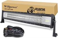 Willpower LED Light Bar, 32Inch 405W Spot Flood