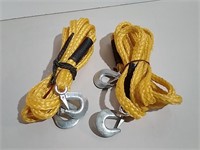 Two Tow Ropes W/ Hooks