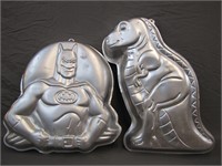 Batman & Dinosaur Cake Molds/Pans