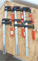 6 BESSEY ORIGINAL WOOD CLAMPS-
MADE IN GERMANY -