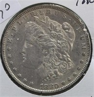 1880 MORGAN DOLLAR  AU