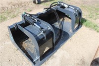 New 72" Skid Steer Bucket w/Grapple