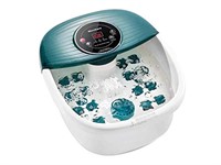 Foot Spa Bath Massager with Heat, Bubbles &
