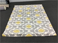 Toscana Collection Gray And Yellow 5’3” x 7’3” Rug