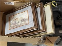 Box of Framed Pictures