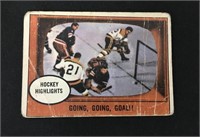 1961 Topps Card Hockey Highlights