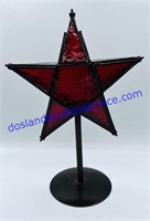 Glass Star Tealight Holder (12”)