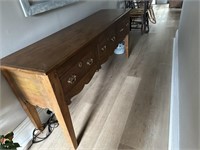 Period Timber 3 Drawer Decorative Front Sideboard