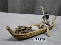 Handcrafted Reed Boat