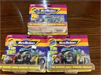 3 Packs MicroMachines Toys