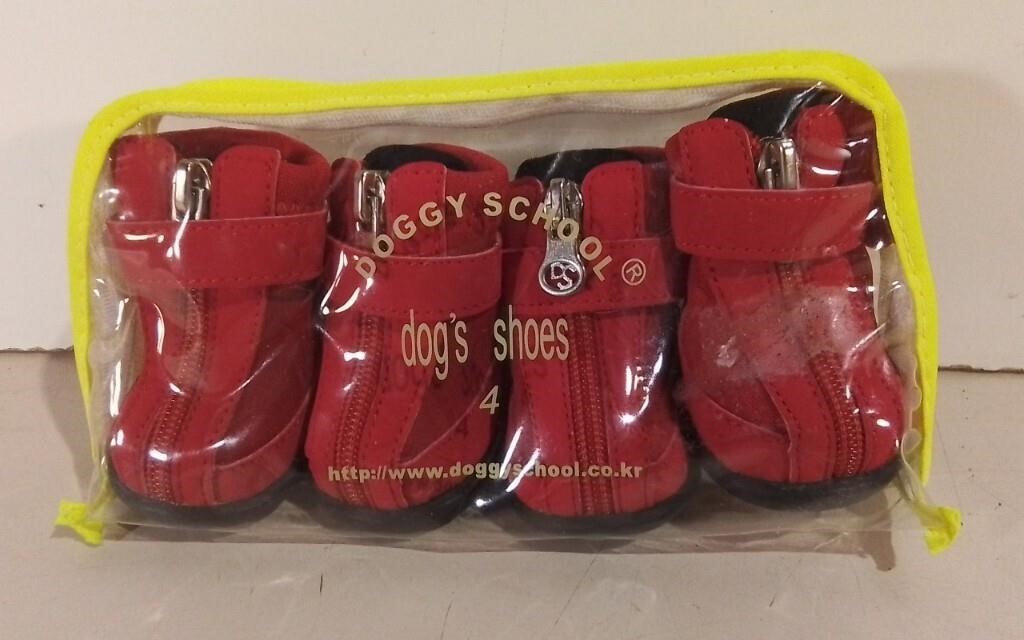 Doggy School Dog Shoes Sz 4