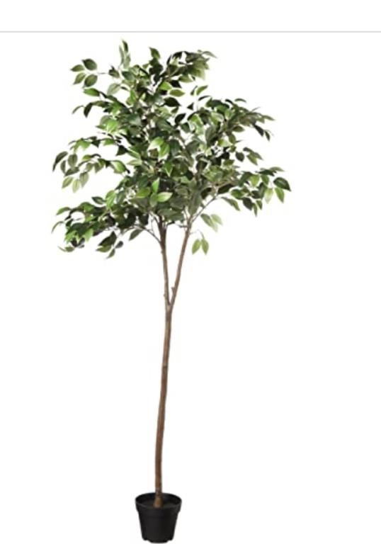 Amazon Basics Artificial Ficus Tree Fake Plant