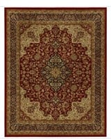 Silk Road Red 8 ft. x 10 ft. Medallion Area Rug