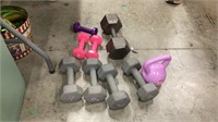 Weights and kettle ball