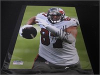 Rob Gronkowski signed 8x10 photo COA