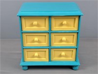Painted Tabletop Storage Chest