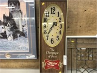 Miller Electric Advertising Clock