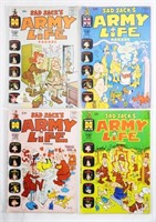 (4)HARVEY COMICS SAD SACK'S ARMY LIFE PARADE