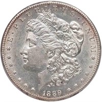 $1 1889-CC PCGS AU58