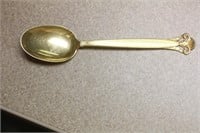 Vintage Sterling Enamel Spoon