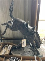 Bucking horse figurine