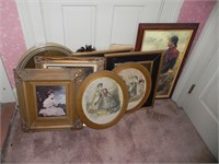 Large Assortment of Pictures and Frames