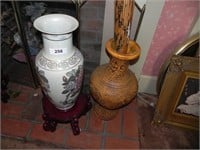Oriental Vase and Umbrella