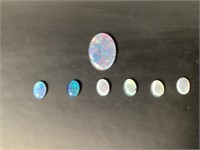 7 Opal’s, Shaped, Polished & Backed