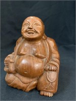 5 “ CARVED WOOD BUDDHA