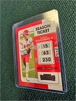 2021 Patrick Mahomes II Panini Contenders Card