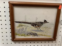 FRAMED ROADRUNNER PRINT - 11 X 9.5 “