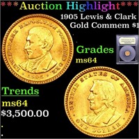 ***Auction Highlight*** 1905 Lewis & Clark Gold Co