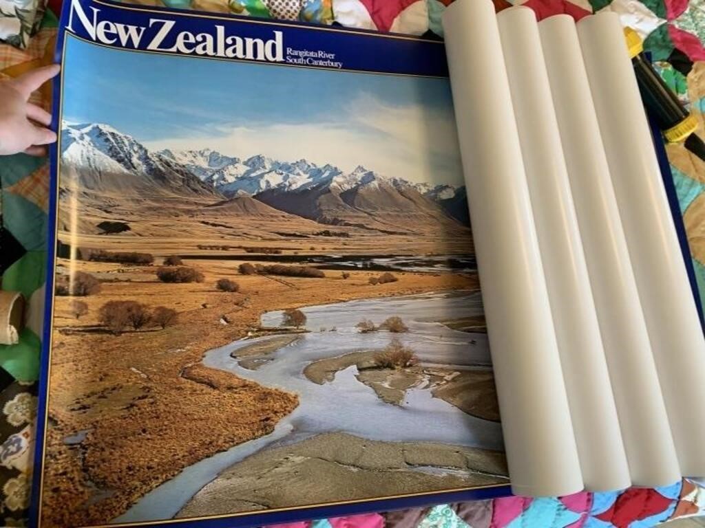 AIR NEW ZEALAND POSTERS, 5 POSTERS