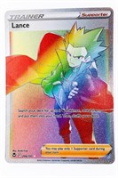 Pokemon Card Lance 206/195 Secret Rainbow Rare Sil