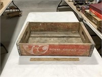 Royal Crown cola wood crate 12 x 4 x 19 &
