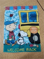 Snoopy & Charlie Brown Garden Flag
