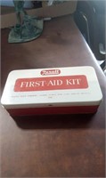 VINTAGE REXALL FIRST AID KIT IN METAL BOX