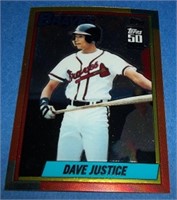 Dave Justice reprint rookie card