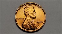 1930 Lincoln Cent Wheat Penny Gem BU Red