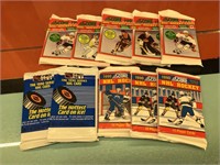 Sealed hockey card packs