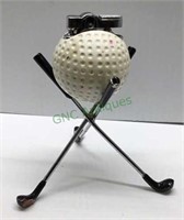 Golf themed butane lighter golf clubs holding