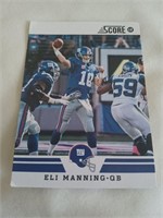 Eli Manning, NY Giants football card, 2012