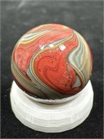 Contemporary Sammy Mountain oxblood swirl marble