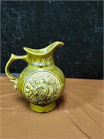McCoy pottery pitcher 1968 approx 10 inches tall