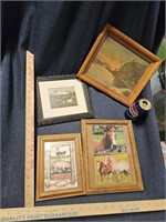 Lot of Framed Pictures, Animals