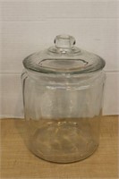 LARGE GLASS CANDY CANNISTER